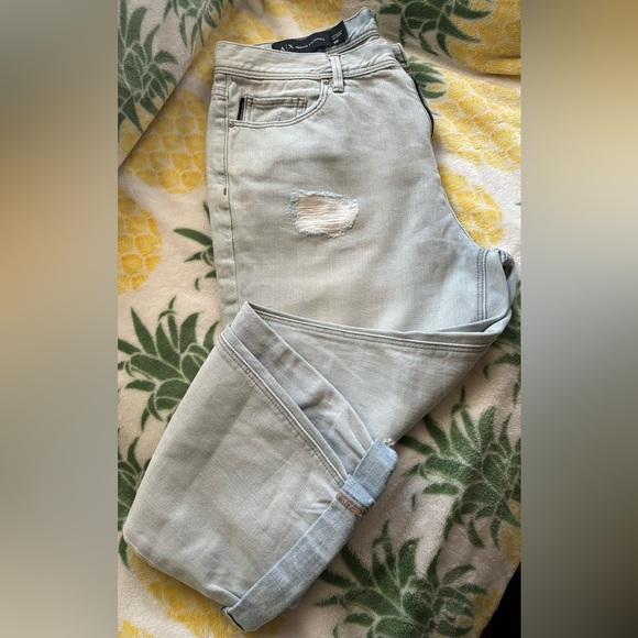 Armani Exchange Boyfriend Jeans, Distressed, Sz 29 - Picture 2 of 6